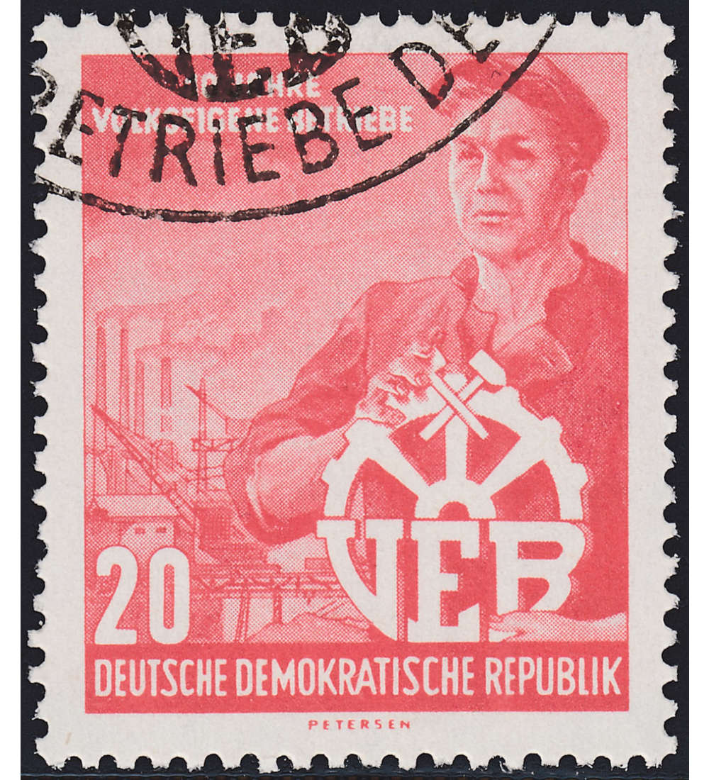 DDR Nr. 527 YII gestempelt Wasserzeichenvariante