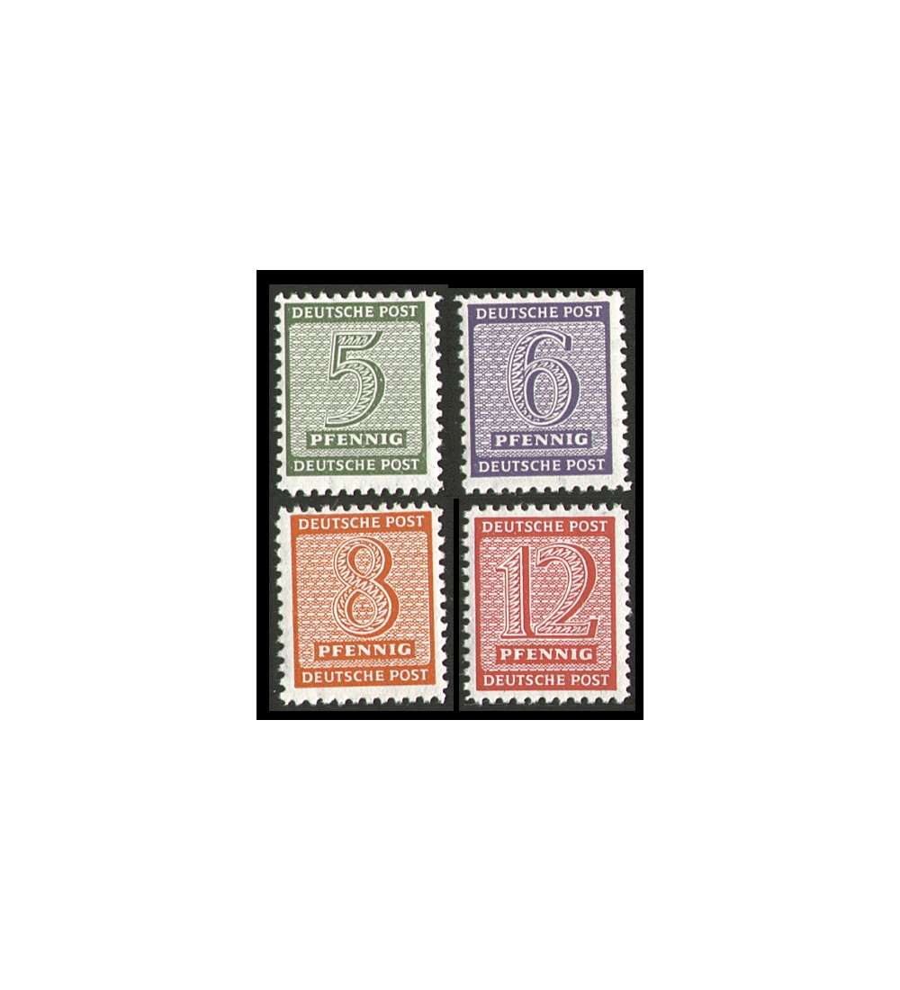 SBZ Nr. 120-123 postfrisch ** geprft und signiert Strh