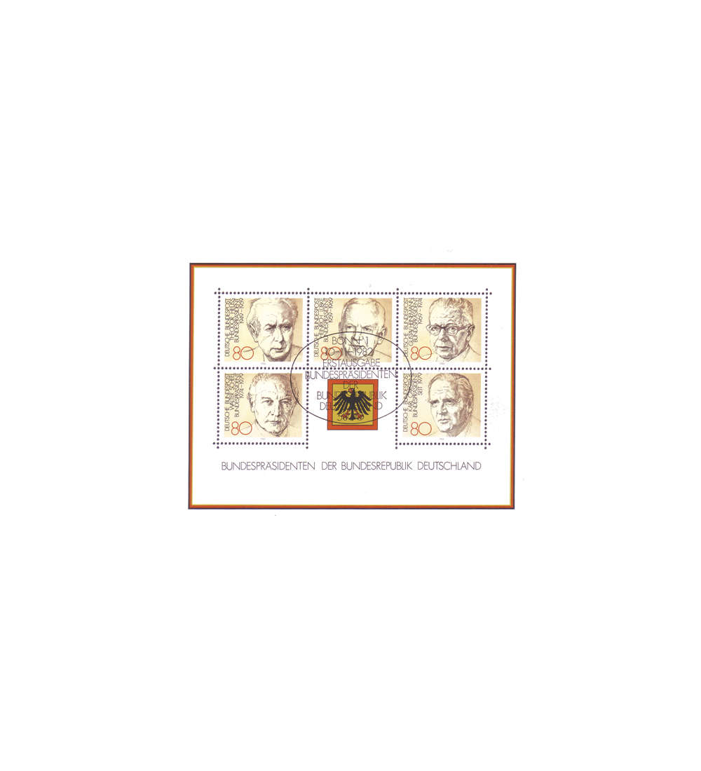 BRD Bund  Sondermarken gestempelt mit Block 18 ESST