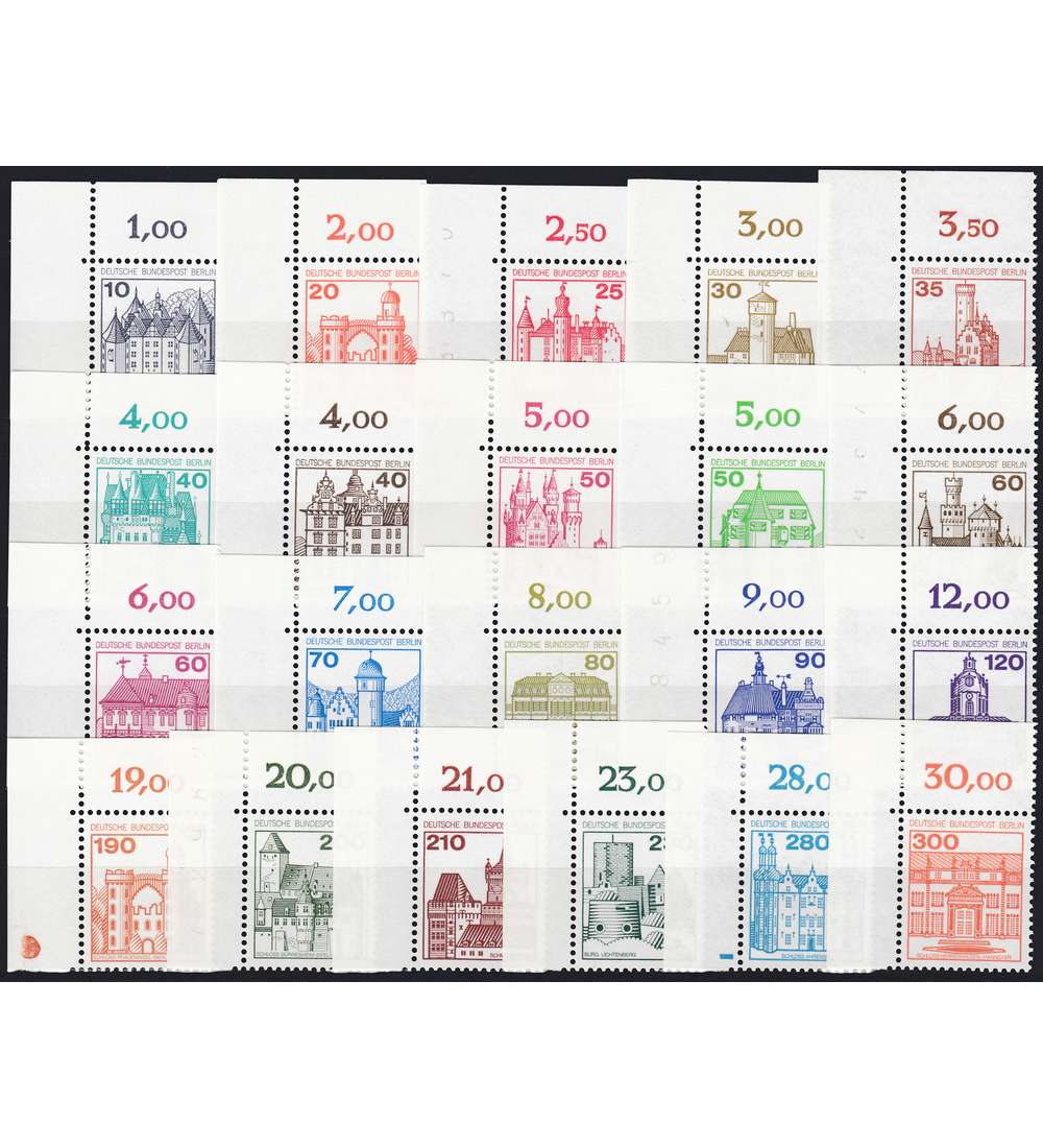 Berlin Burgen & Schlsser postfrisch Eckrandsatz oben links