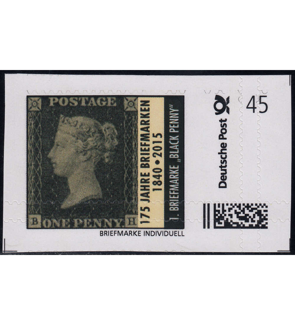 BRD Bund  Verz�hnung Selbstklebende Black Penny
