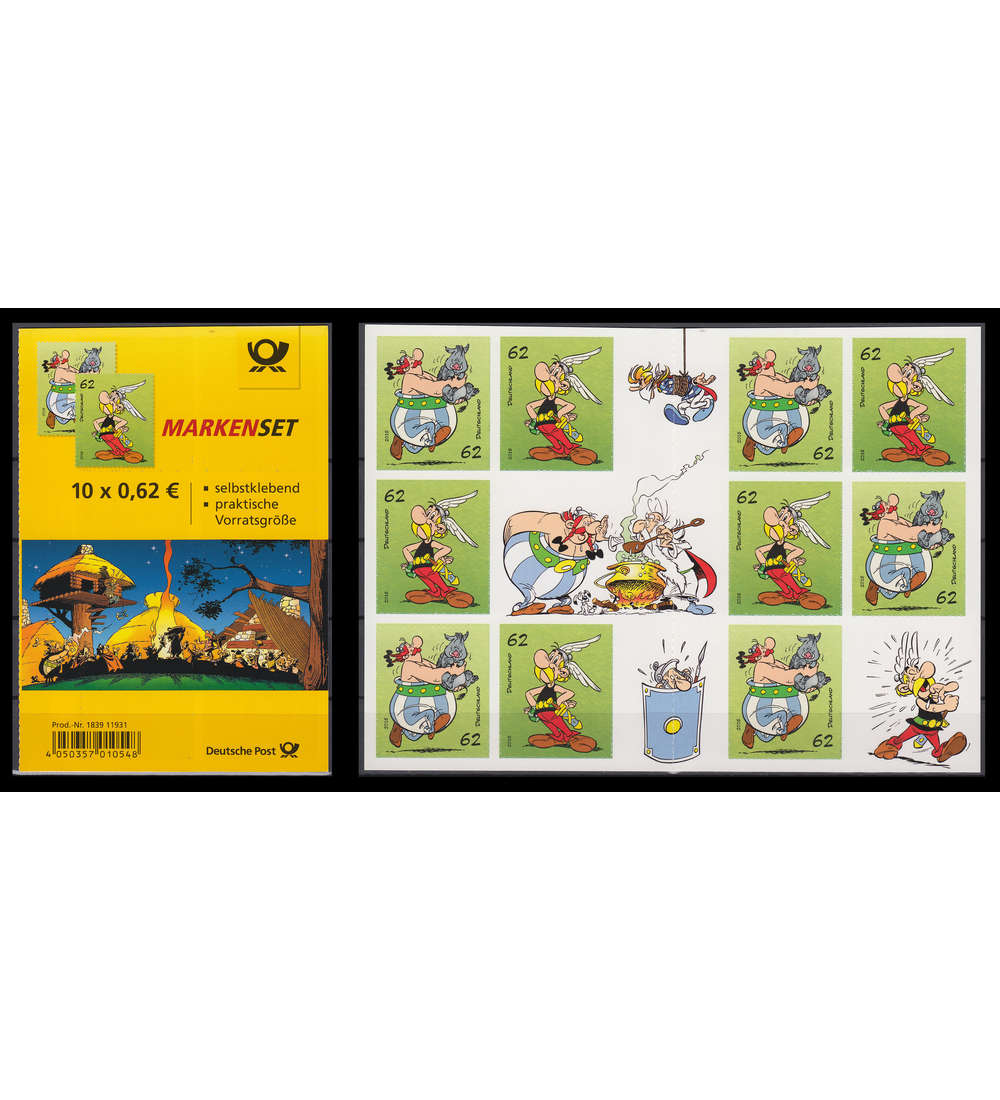 BRD Bund Markenheft Nr. 101 Asterix und Obelix 2015
