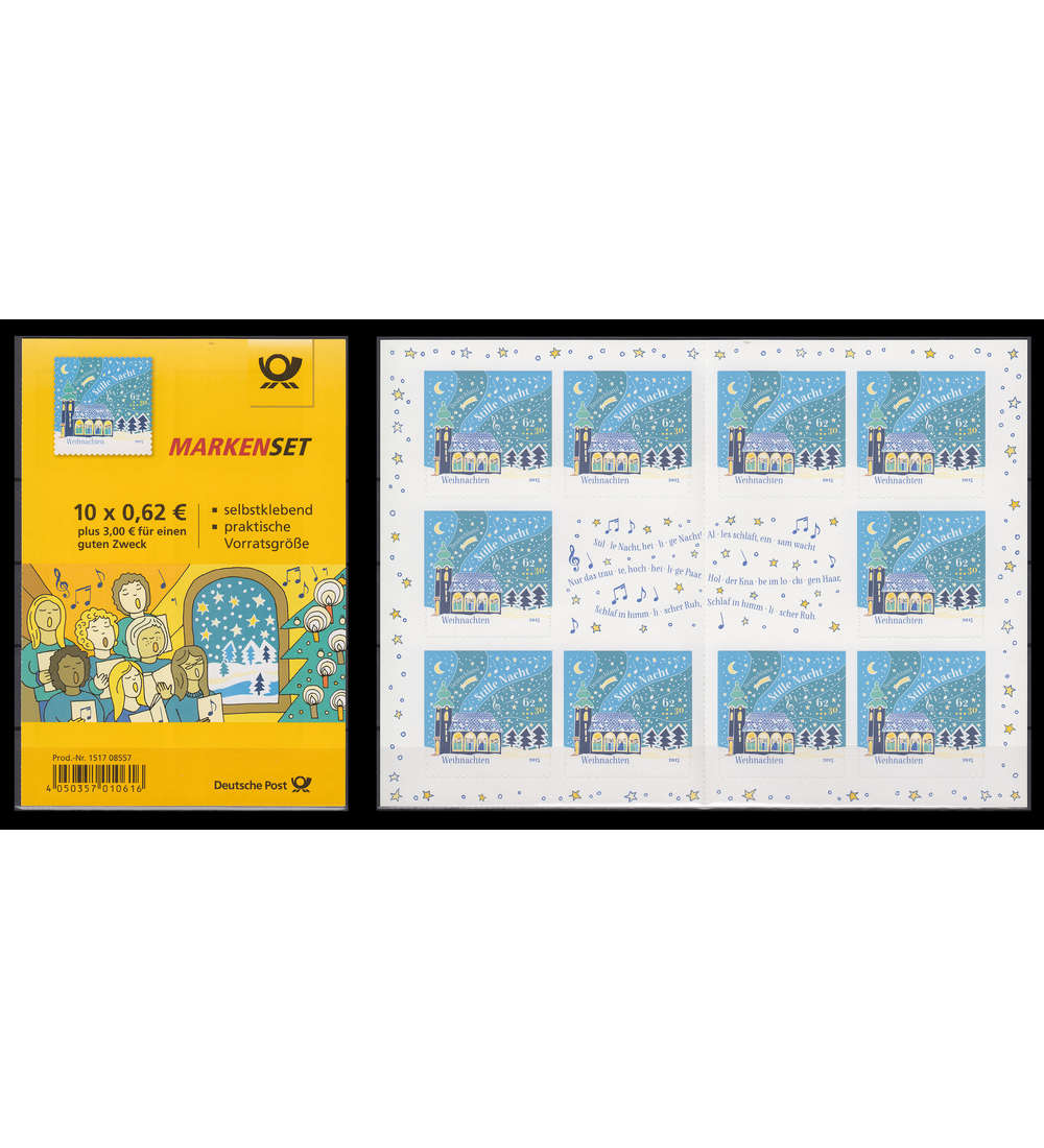 BRD Bund Markenheft Nr. 102 Weihnachten 2015