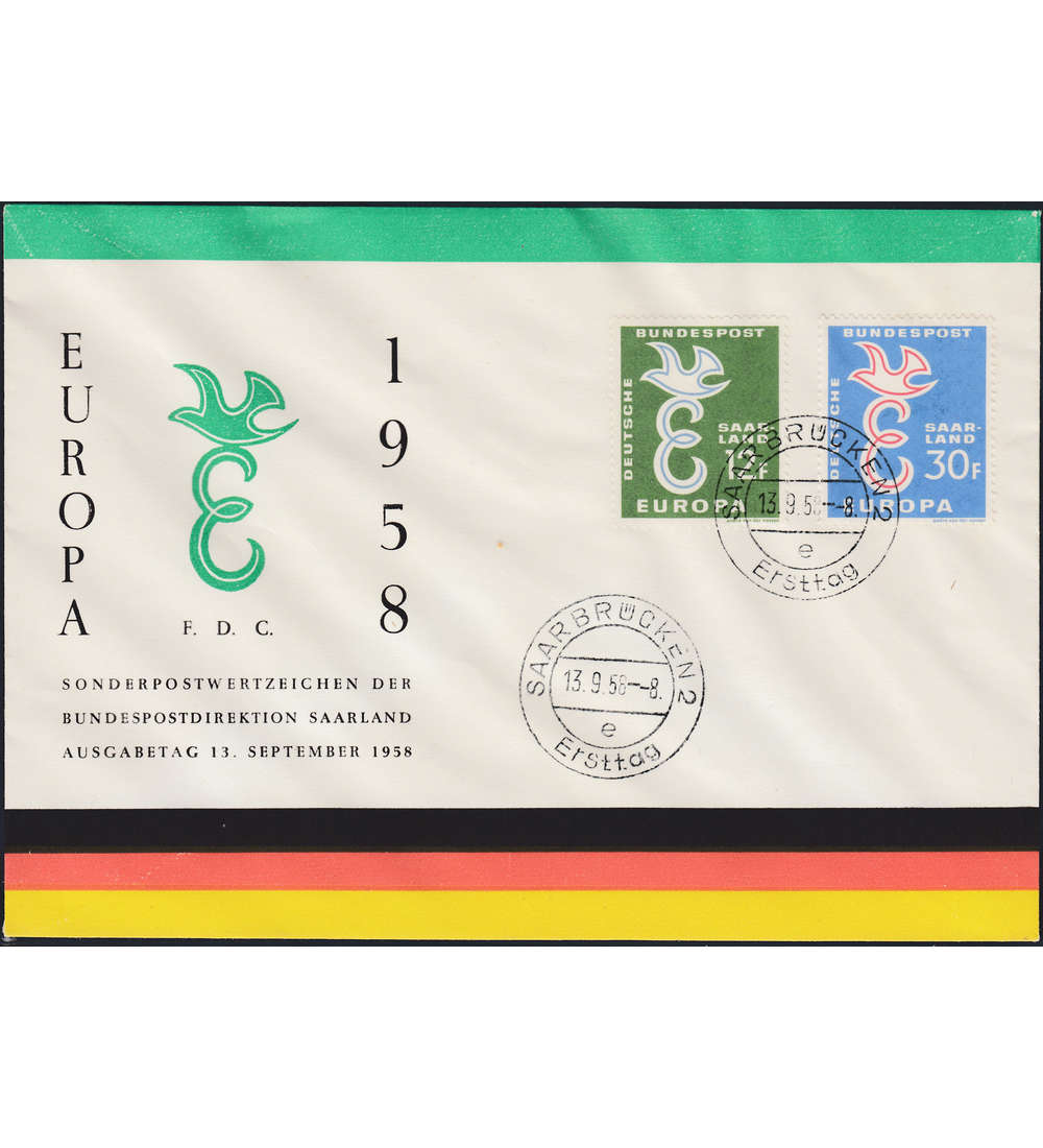 Saarland - Ersttagsbiref