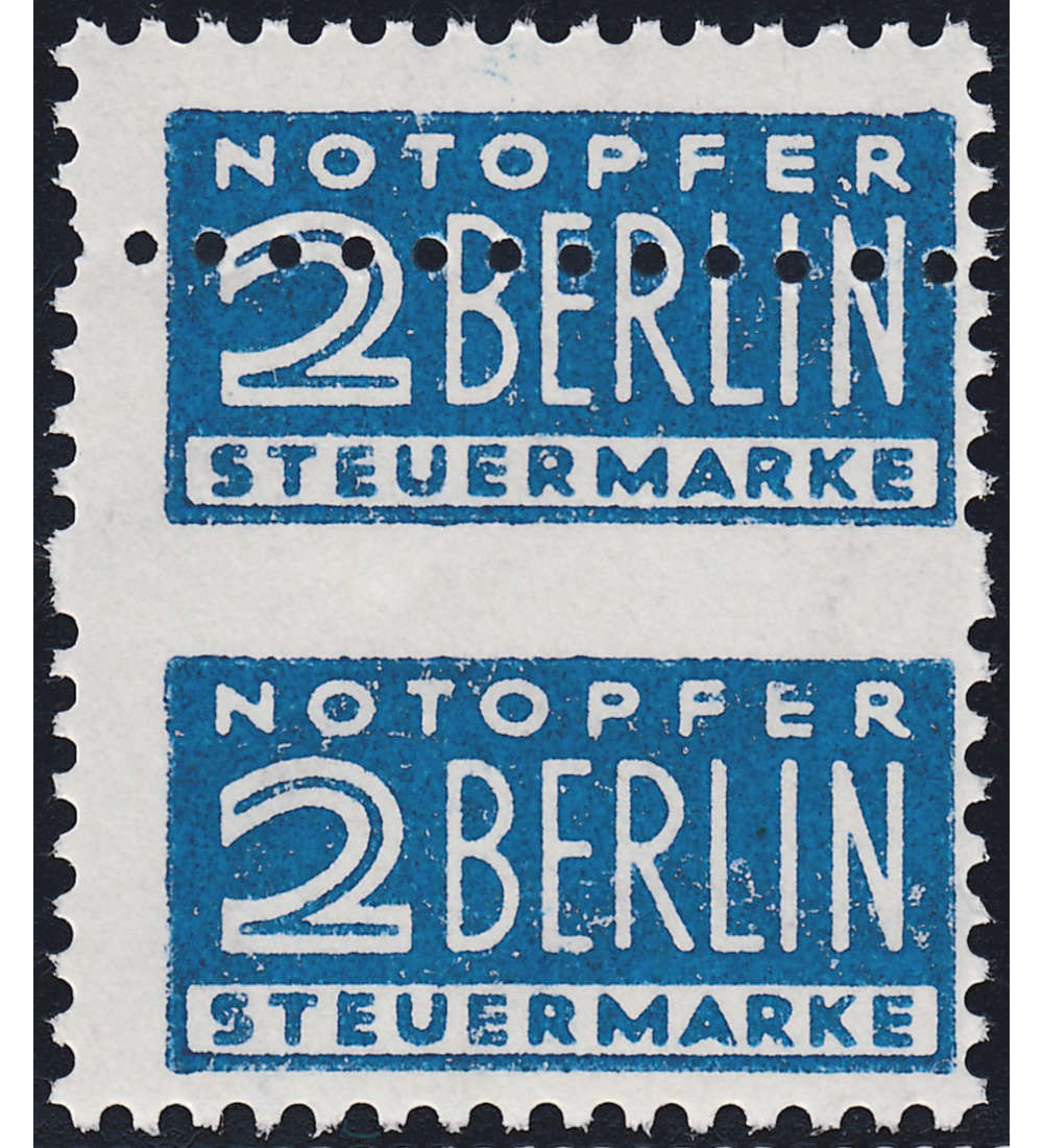 Berlin Notopfer als verzhntes postfrisches Paar