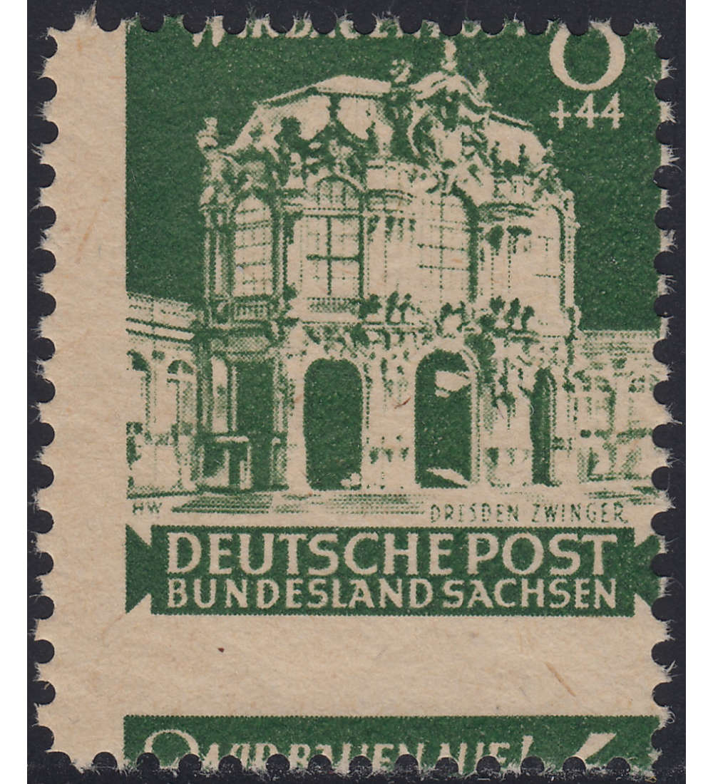 SBZ Wiederaufbau 1946 Nr. 64 postfrisch als markante Verzhnung