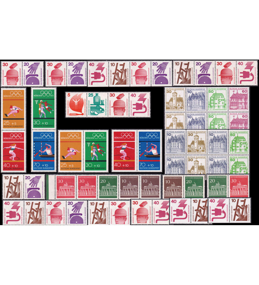 BRD - Zusammendrucke postfrisch aus versch. Epochen
