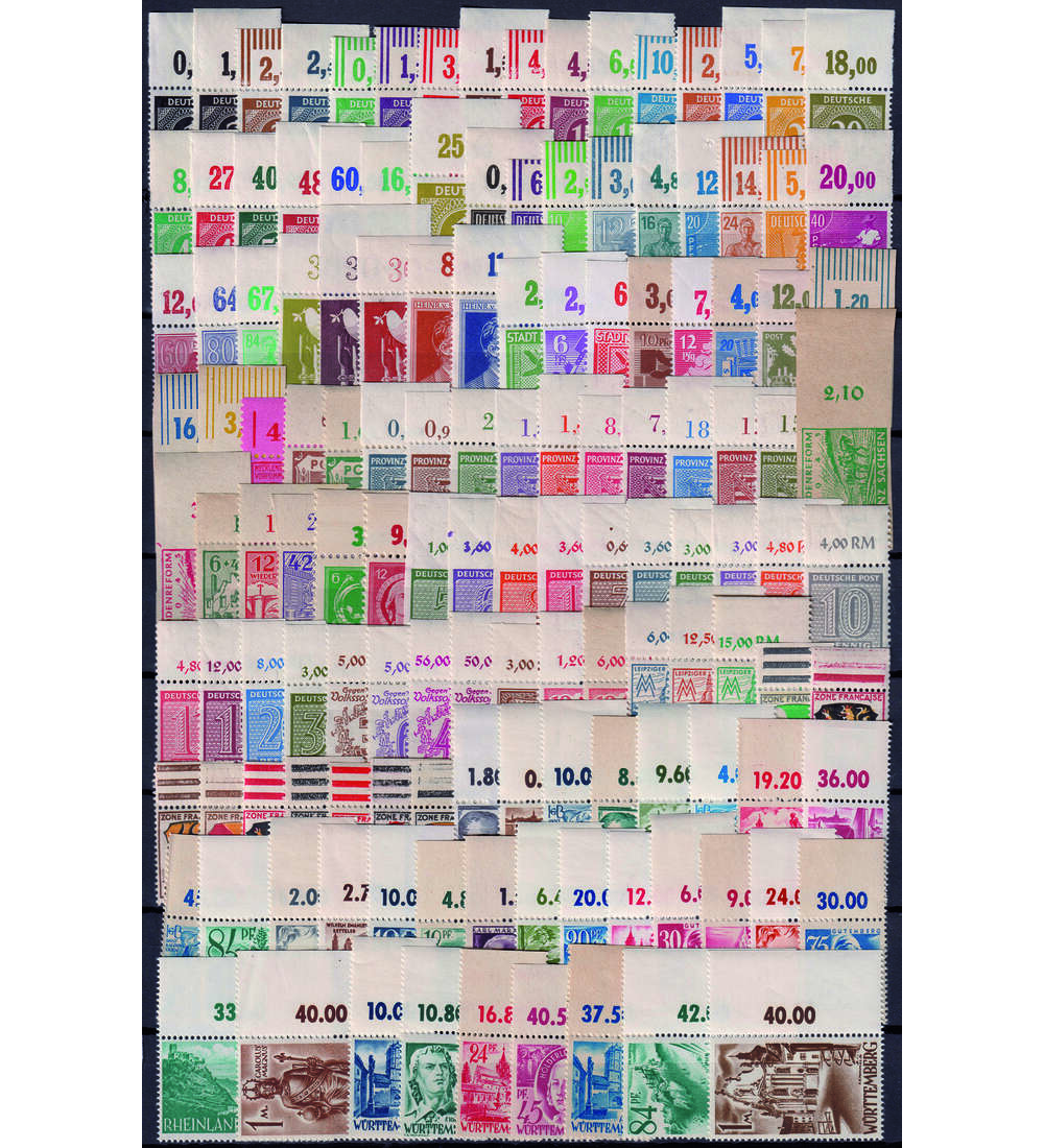 Deutschland 1945 - 1949 Oberrnder postfrisch