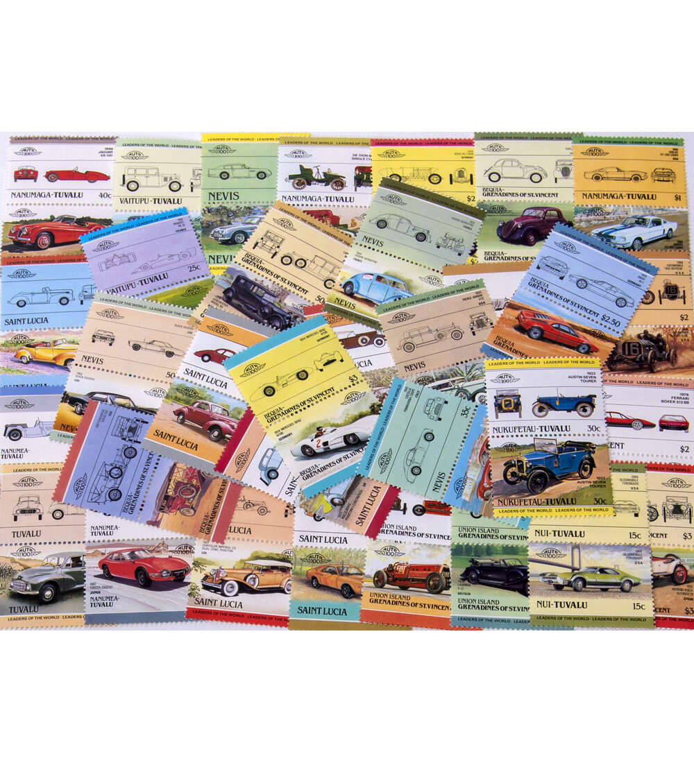 Motivmarken Auto Sortiment von 50 postfrischen Paaren