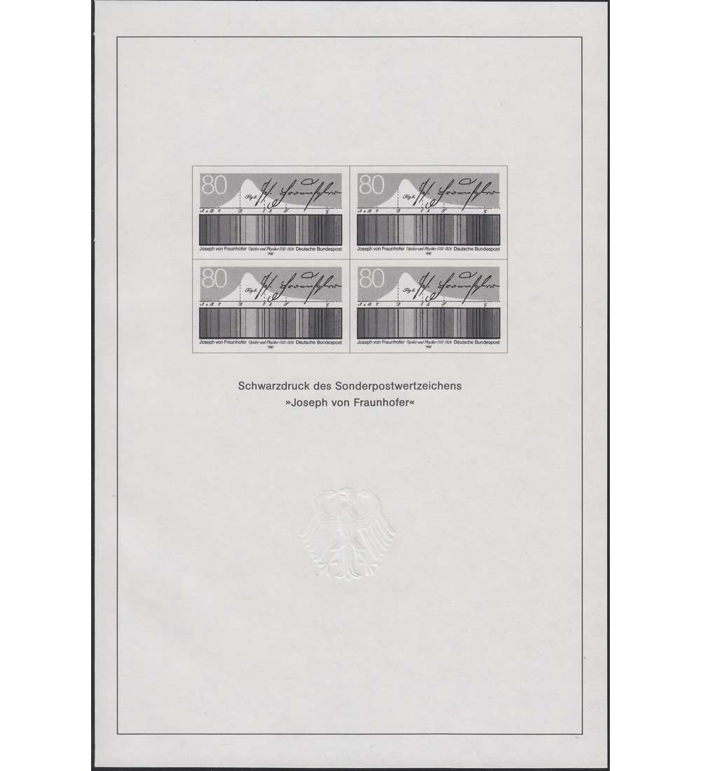 BRD Bund  Amtlicher Schwarzdruck Nr. 1313