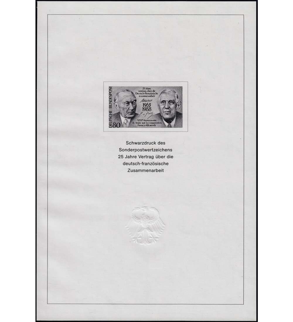 BRD Bund  Amtlicher Schwarzdruck Nr. 1351