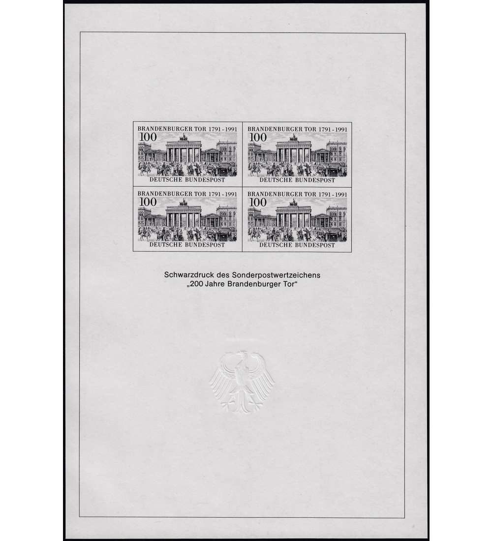 BRD Bund  Amtlicher Schwarzdruck Nr. 1492