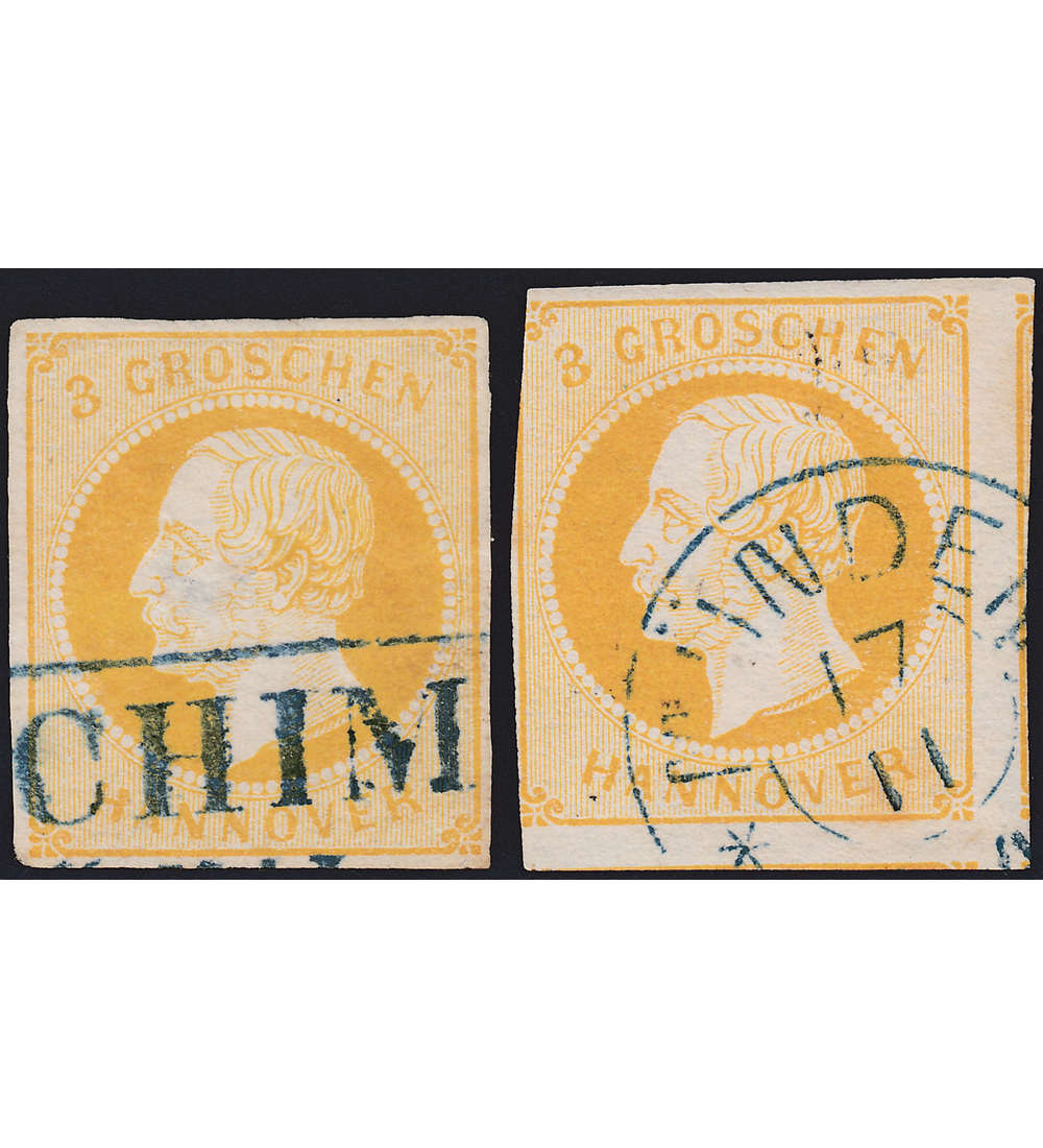 Hannover Nr. 16 a+b gestempelt