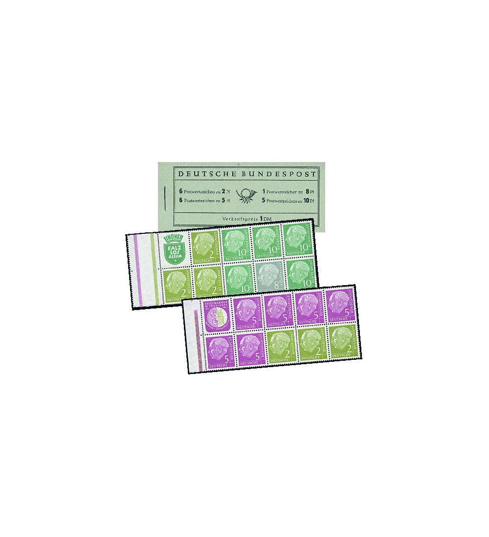 BRD Bund  Markenheft Nr. 3 Heuss 1956