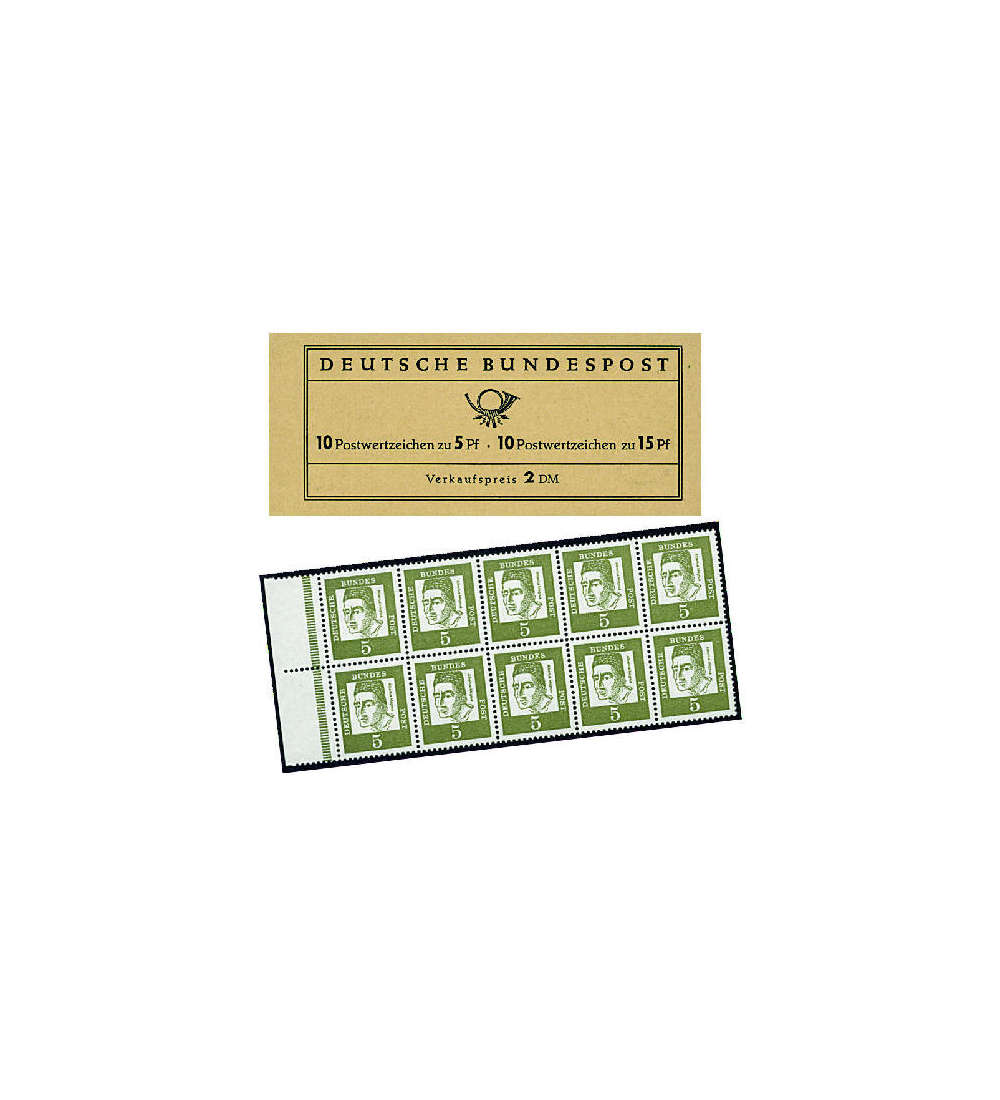 BRD Bund  Markenheft Nr. 10 Albertus/Tegel 1965