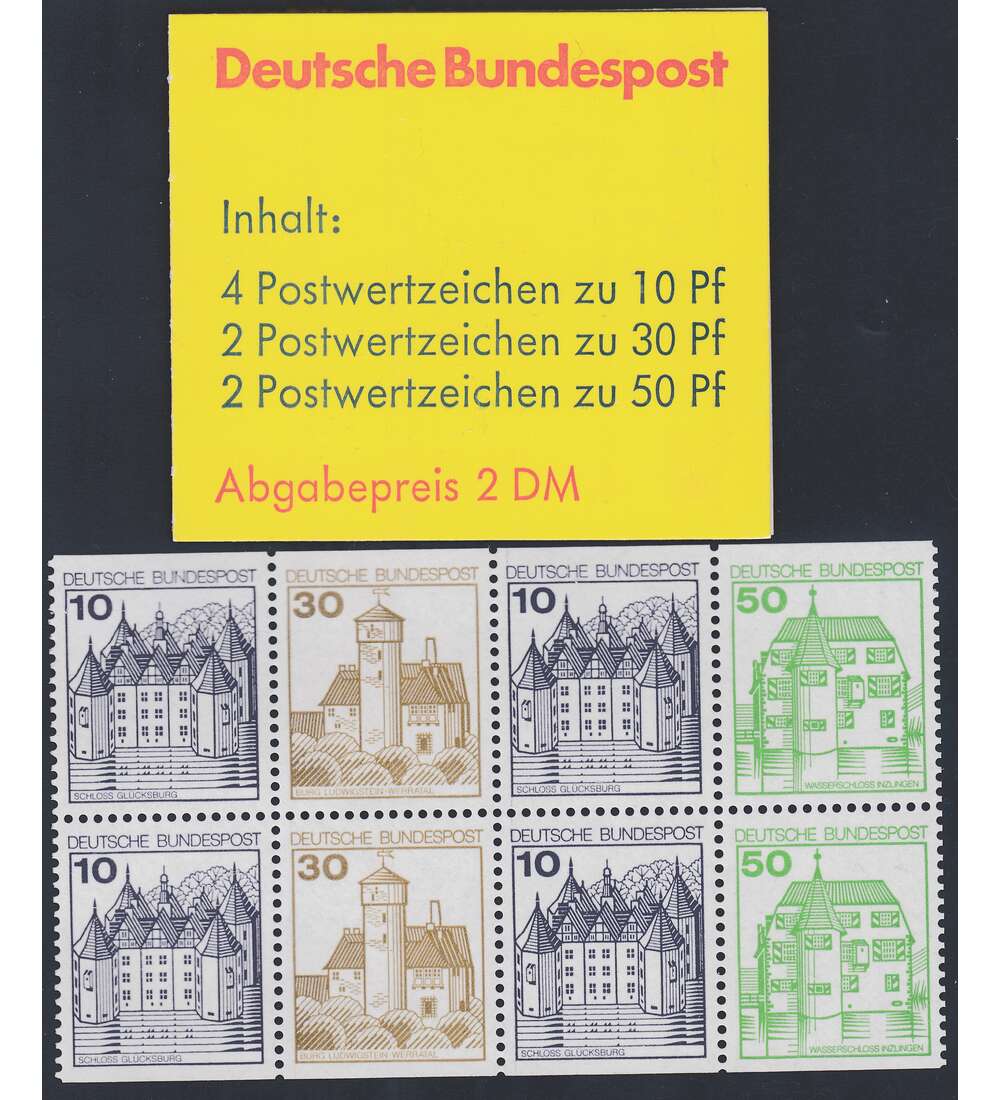 BRD Bund  Markenheft Nr. 22 I Burgen und Schlsser 1980