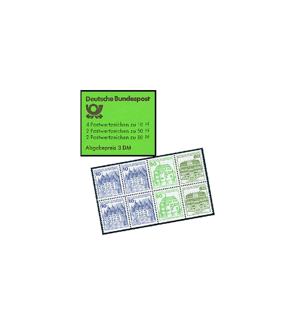 BRD Bund  Markenheft Nr. 24 Burgen und Schlsser 1982