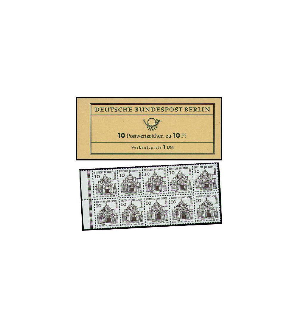 Berlin Markenheft Nr. 4 Dresden 1965