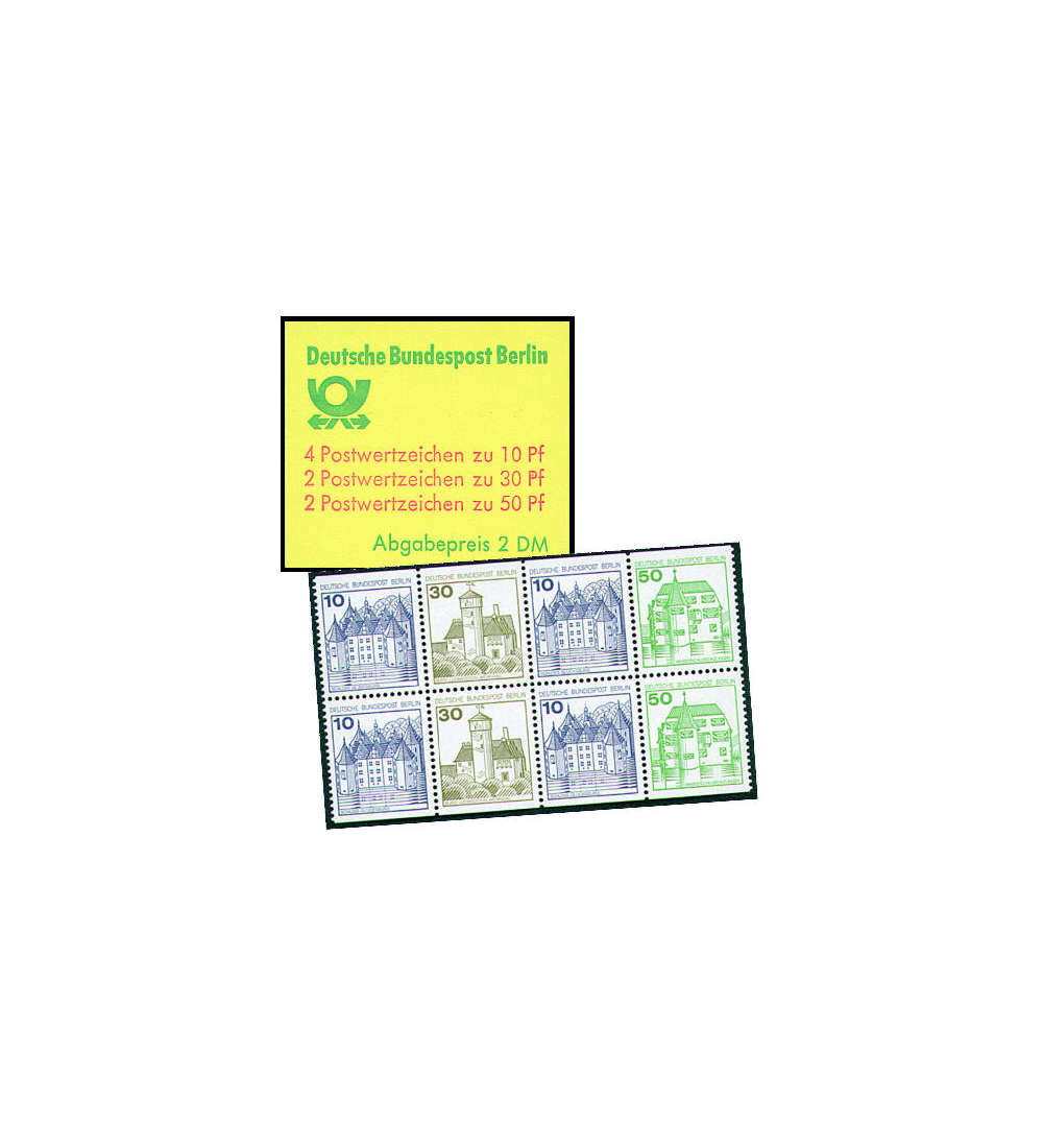 Berlin Markenheft Nr. 11 Burgen und Schlsser 1980 I