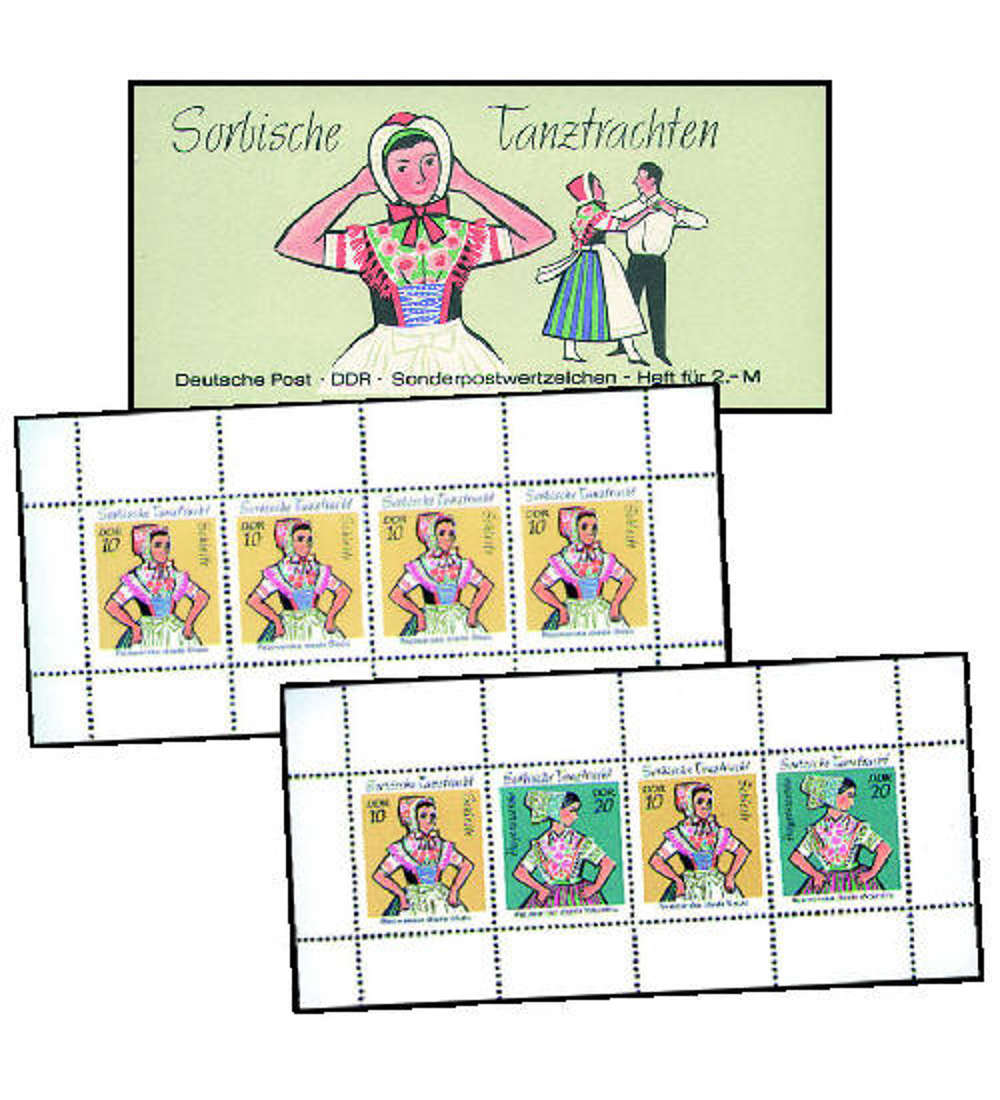 DDR Markenheft Nr. 5 Sorbische Tanztrachten 1971
