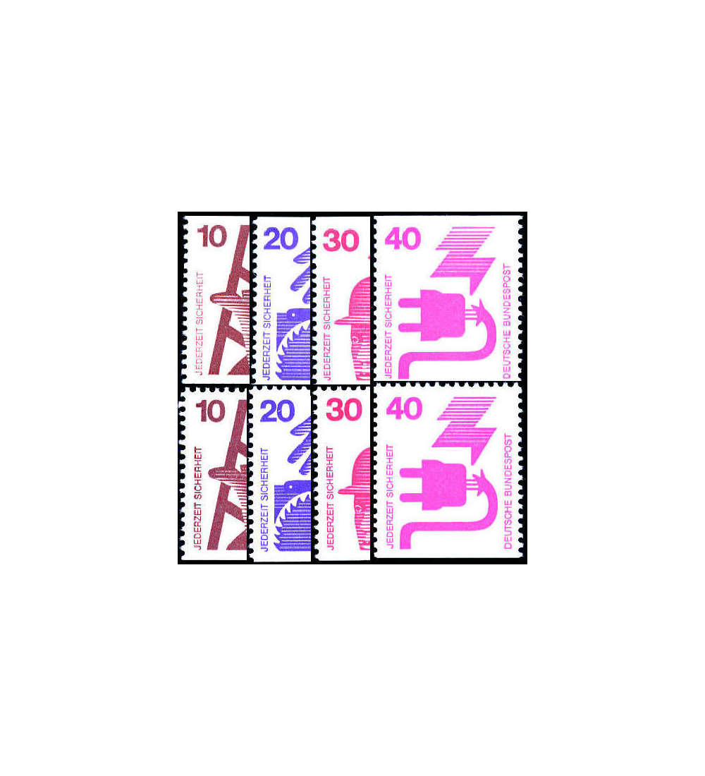 BRD Bund  Unfallverhtung postfrisch**  8 C/D-Werte