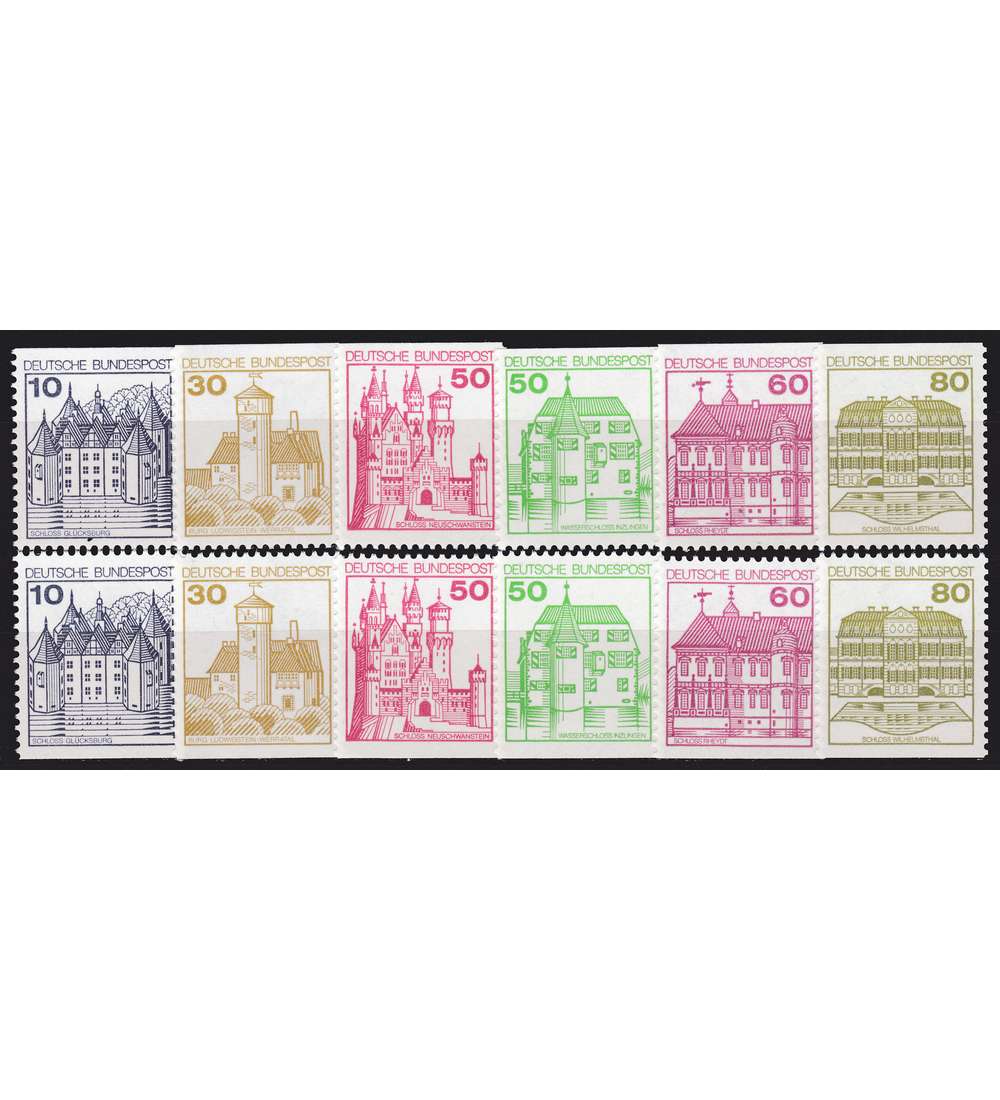 BRD Bund  Burgen+Schlsser postfrisch** 12 C/D-Werte