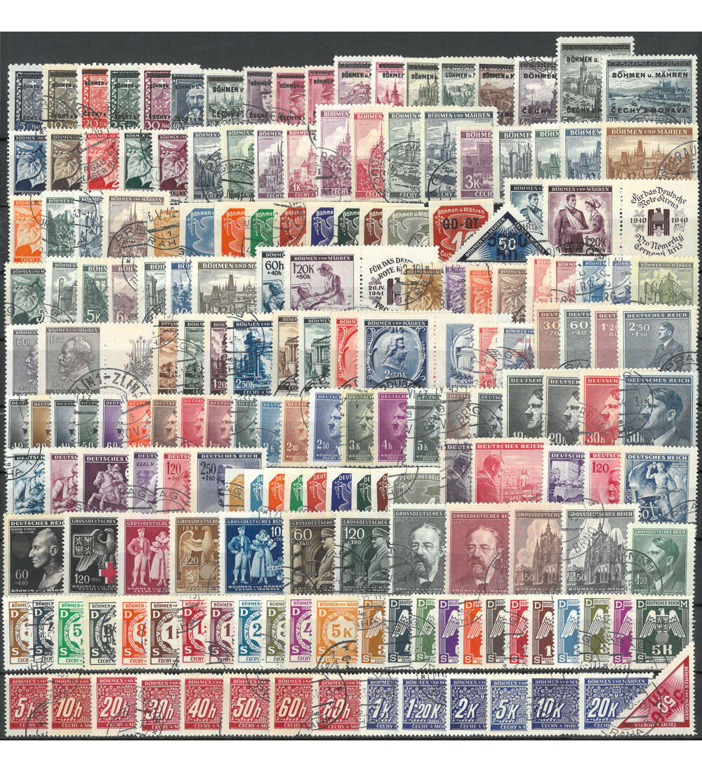 Bhmen und Mhren Gestempelte Komplettkollektion