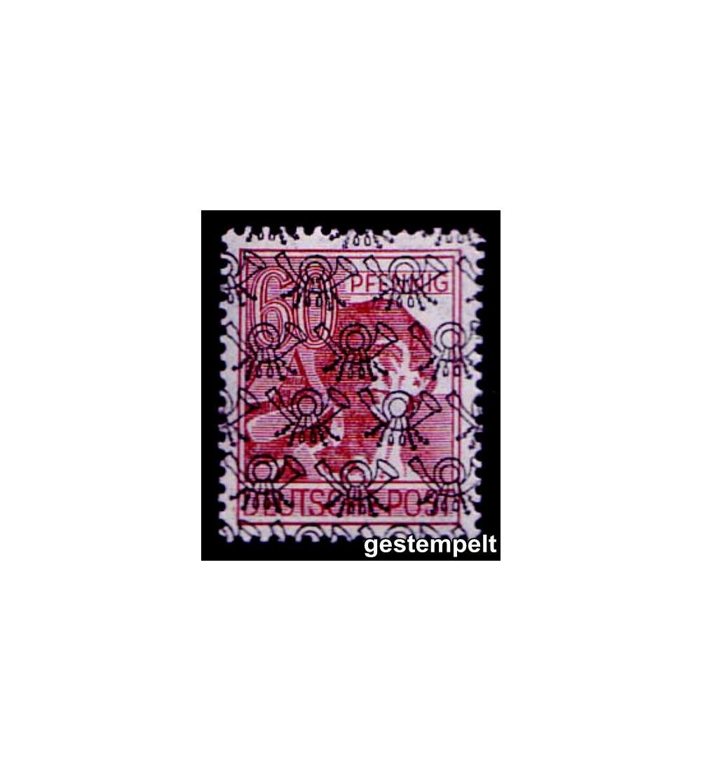 Alliierte Besetzung Nr. 49II gestempelt  Netzaufdruck