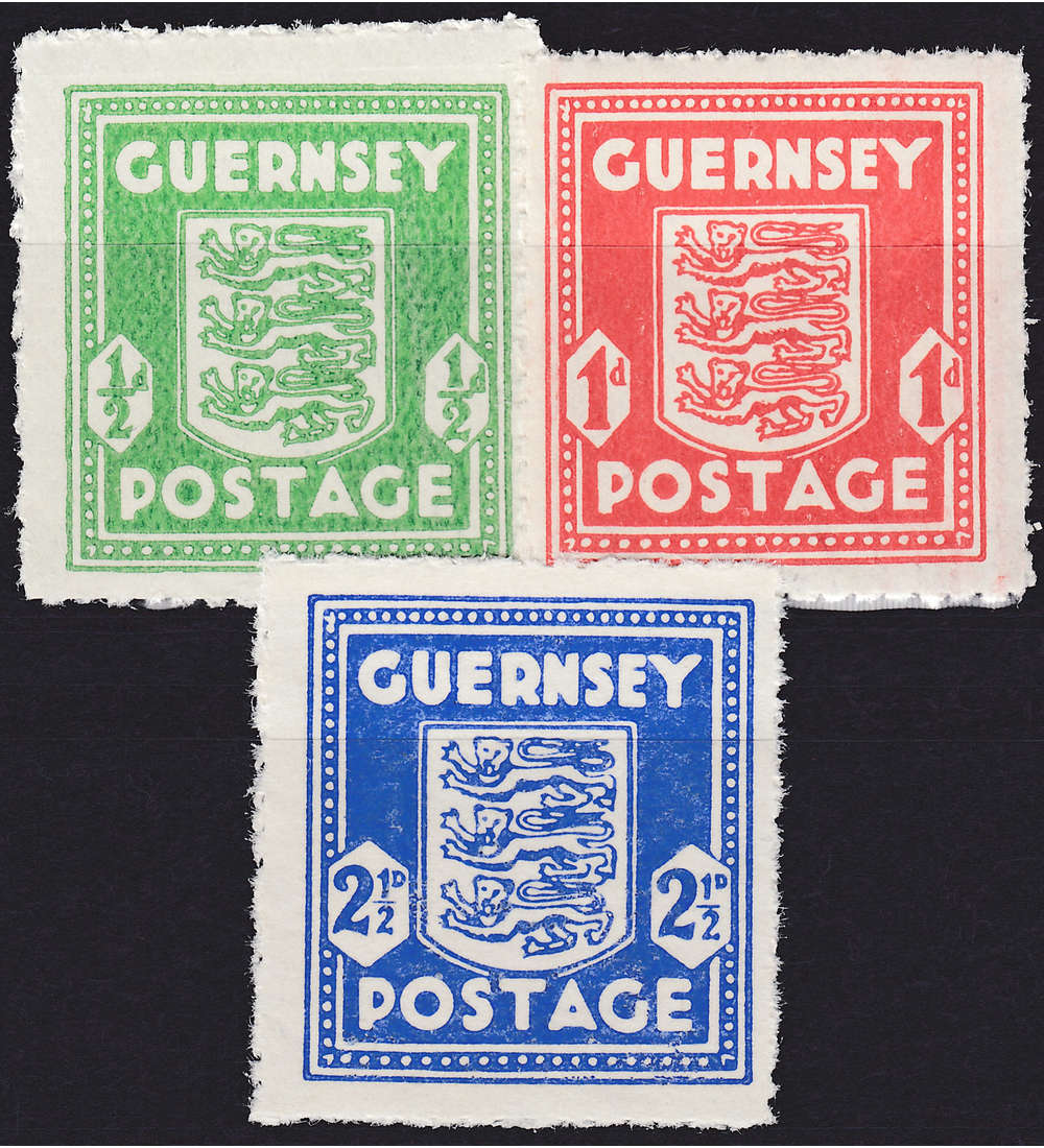 Deutsche Besetzung Guernsey Nr. 1-3 postfrisch **