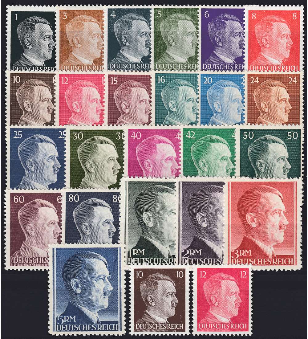 Deutsches Reich Nr. 781-802A,826-27 Hitler postfrisch