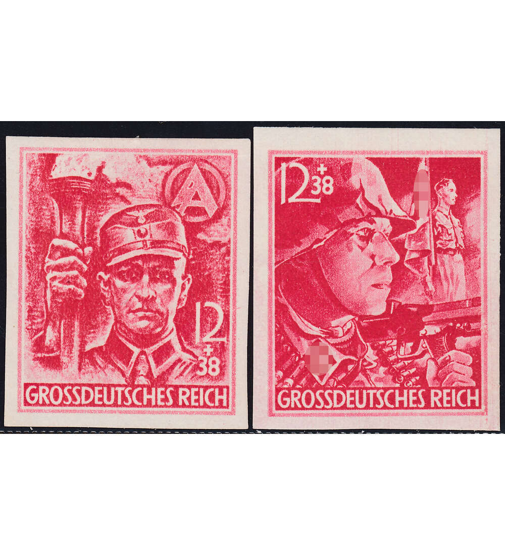 Dt. Reich Nr. 909U-910U postfr SA/SS Mann ungezhnt