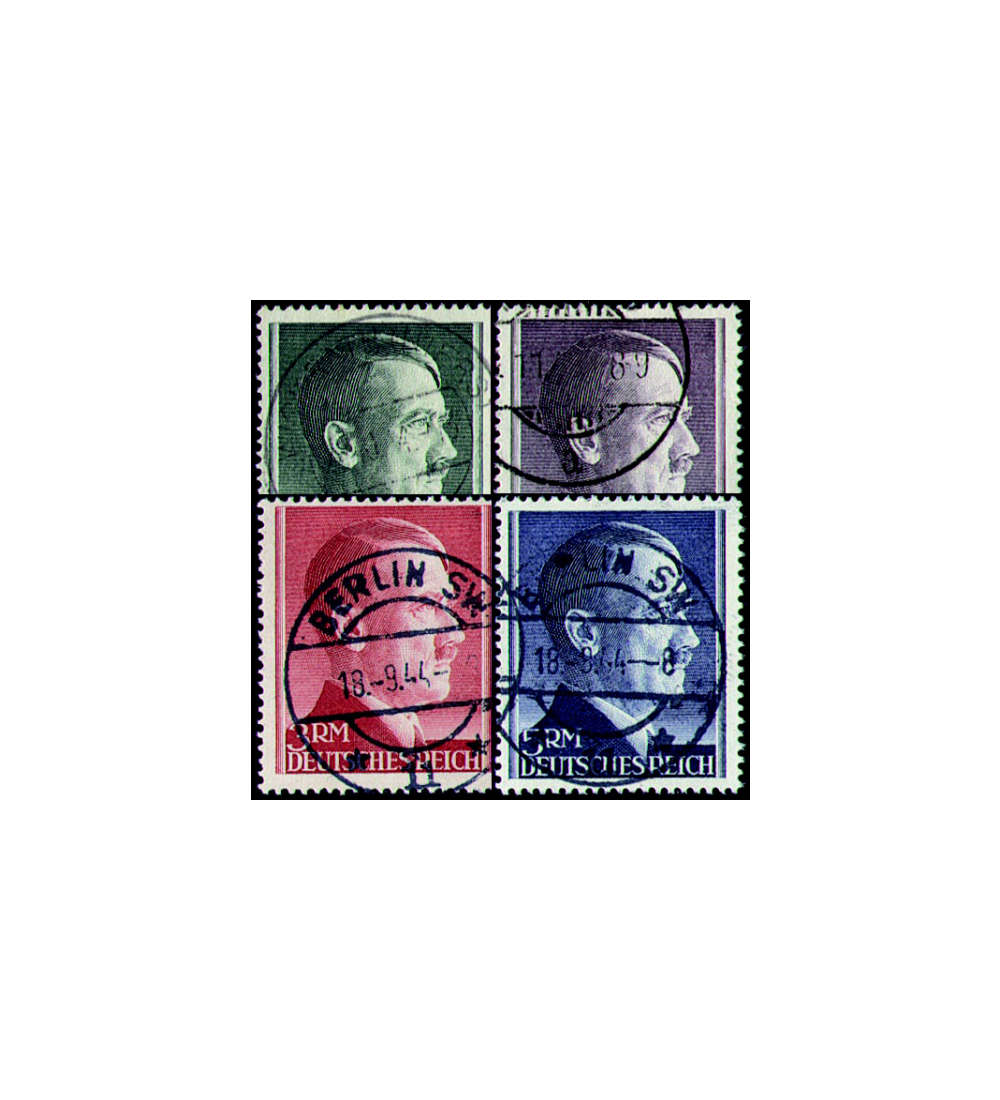 Deutsches Reich Nr. 799-802B Hitler-Markwerte enggezhnt