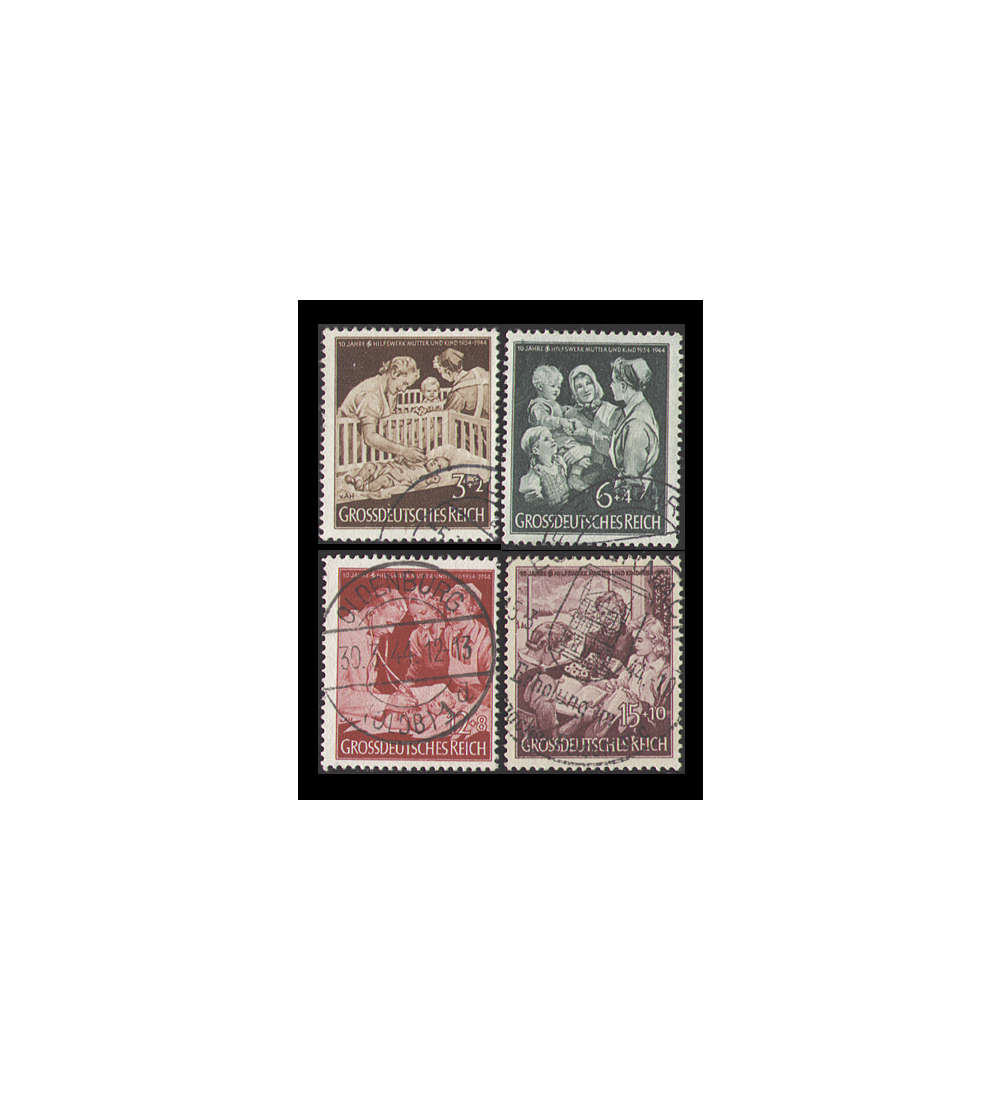Deutsches Reich gestempelt mit Nr. 869-872
