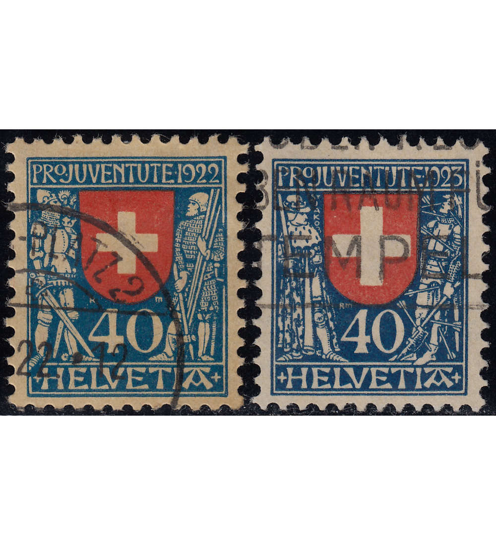 Schweiz Nr. 178+188 gestempelt in Bedarfserhaltung