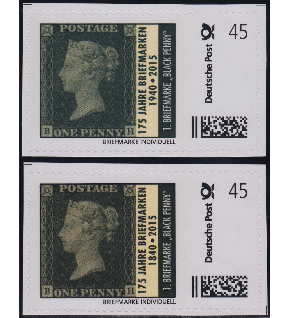 BRD Bund  Individual Ausgabe Black Penny postfrisch ** mit Druckfehler
