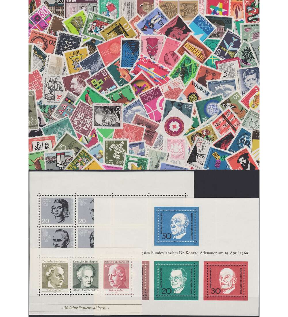 BRD Bund  60er Jahre Sonder- und Zuschlagsmarken postfrisch ** komplett