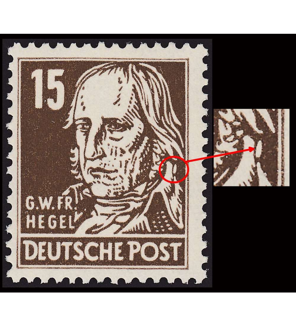 SBZ Nr. 217 c Pf II postfrisch geprft und typsigniert