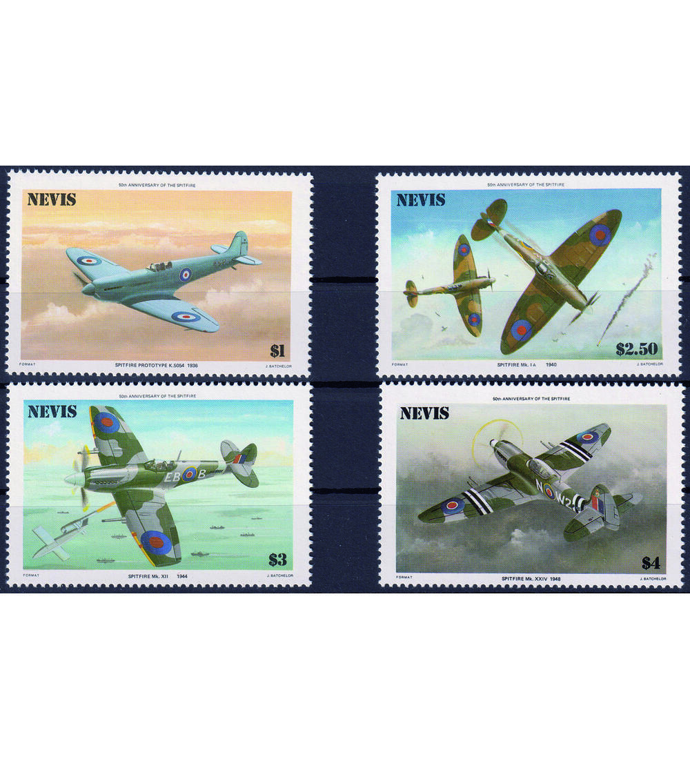 Motiv Flugzeuge 4 postfrische Werte auf Steck- karte