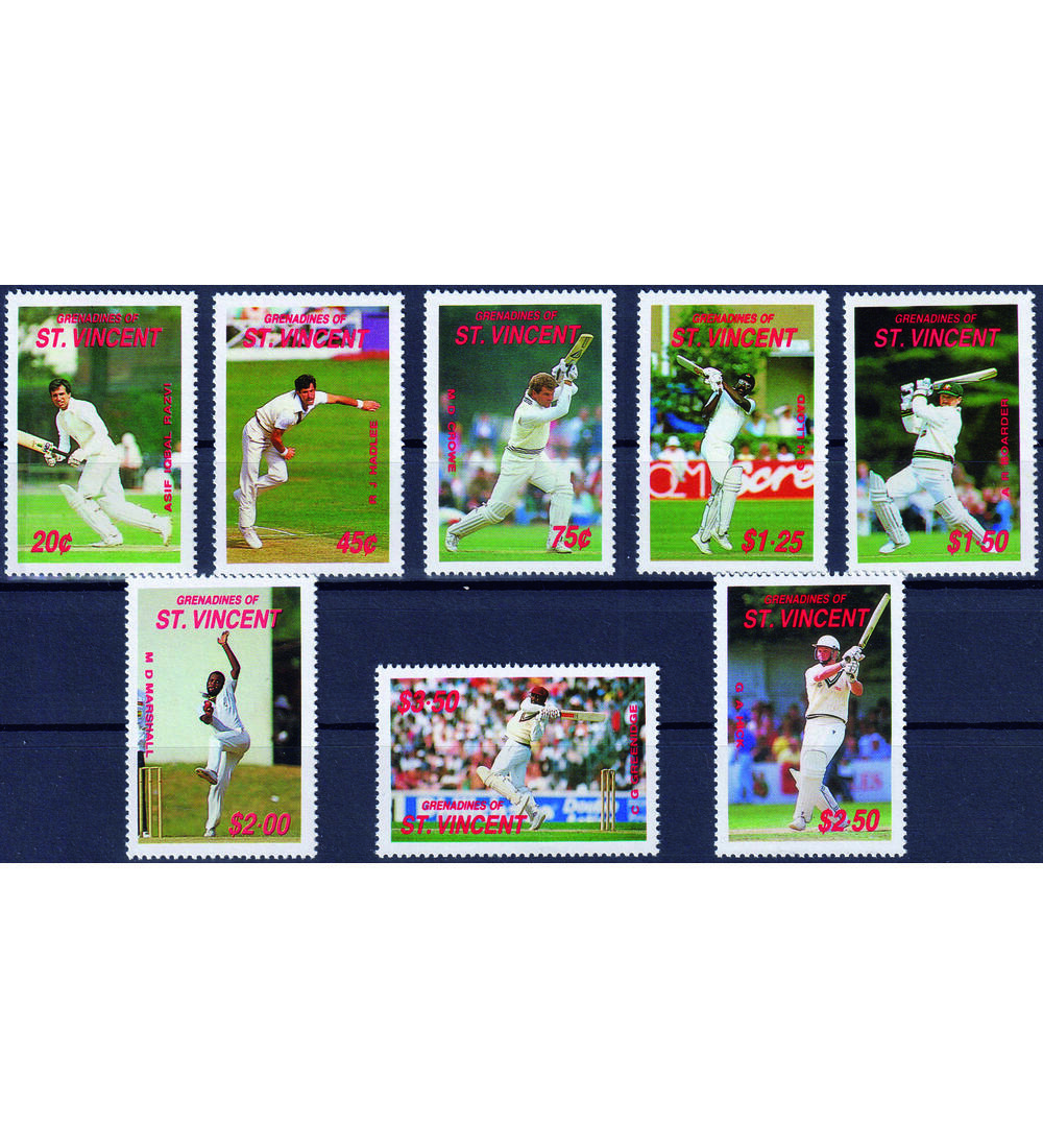 Motiv Kricket II 8 postfrische Werte auf Steck- karte