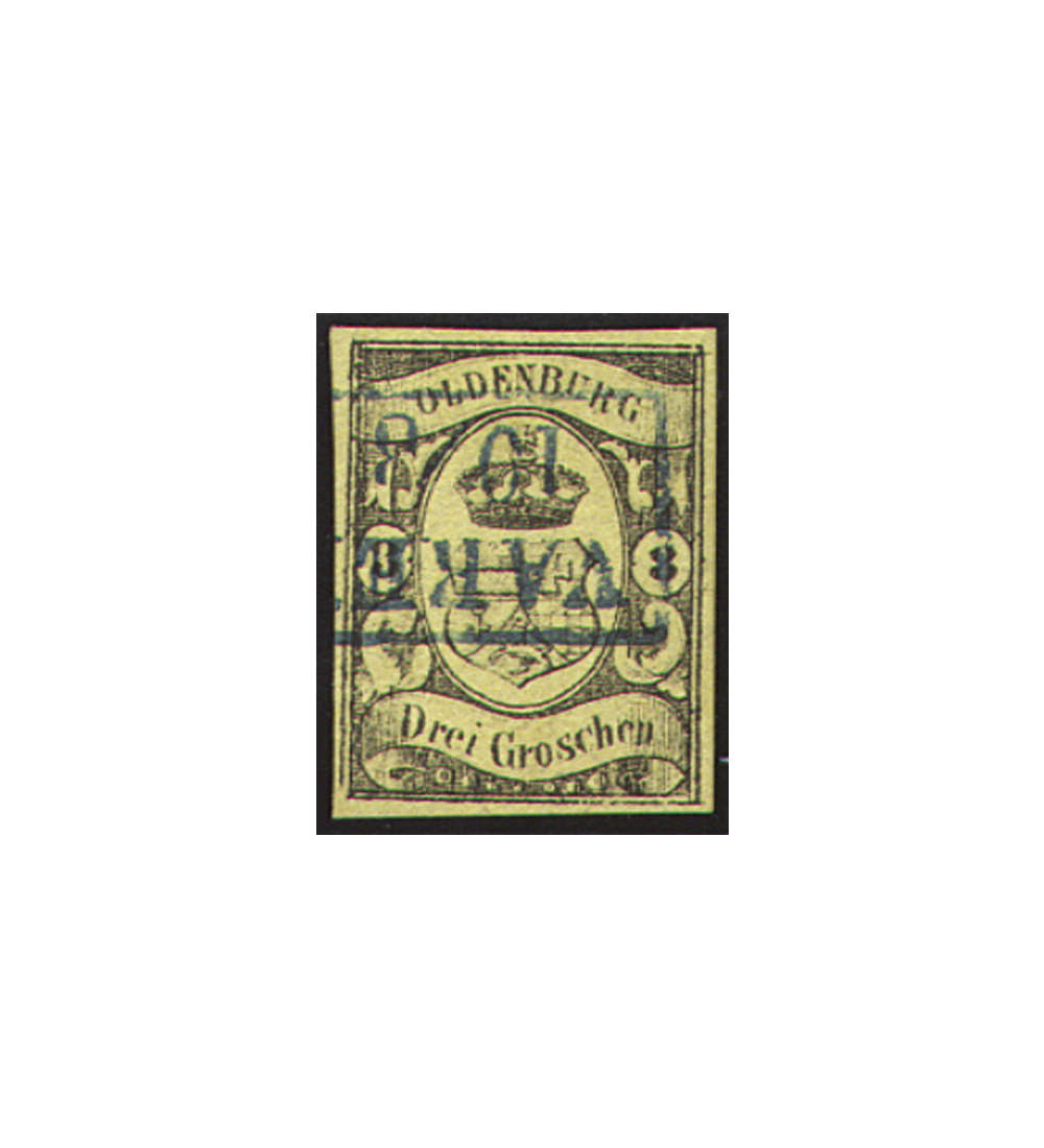 Oldenburg Nr. 8 gestempelt geprft