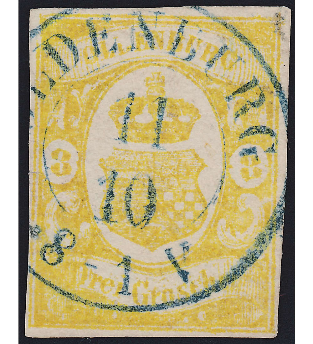 Oldenburg Nr. 14 gestempelt geprft