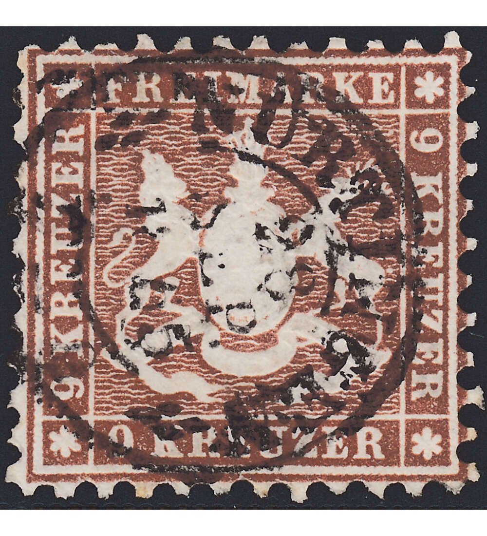 Wrttemberg                    Nr. 28 c gestempelt geprft