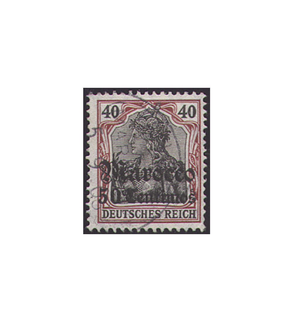 Deutsche Post Marokko               Nr. 40 gestempelt geprft