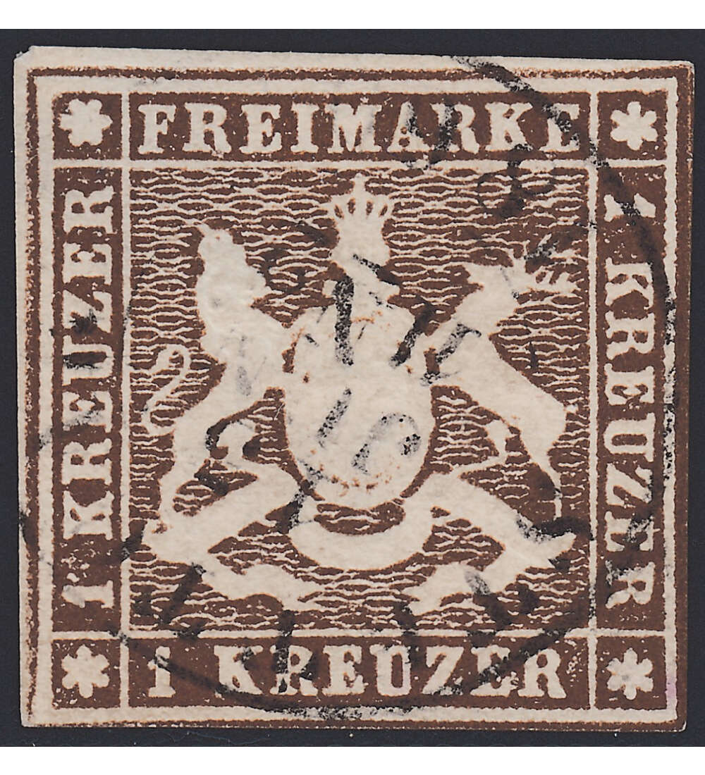 Wrttemberg Nr. 11b gestempelt geprft