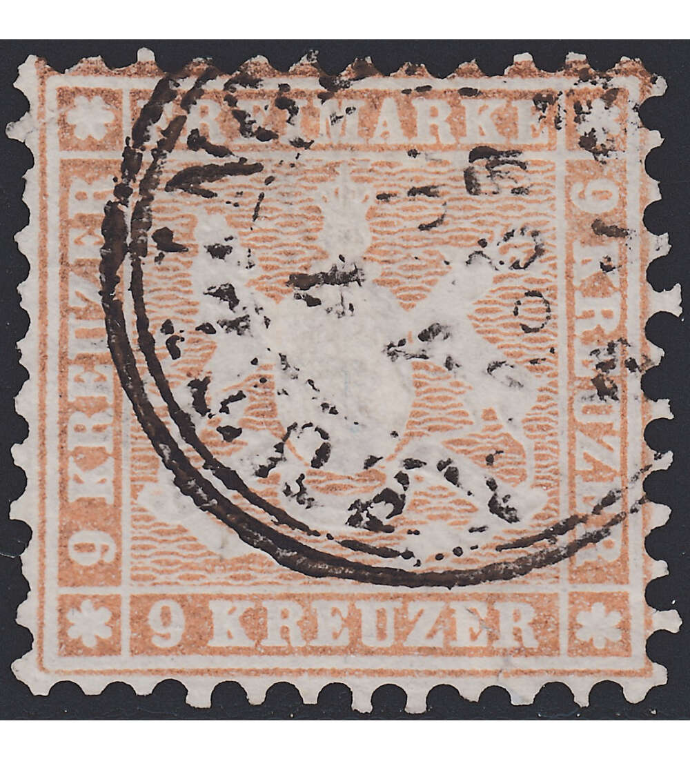 Wrttemberg Nr. 28b gestempelt geprft