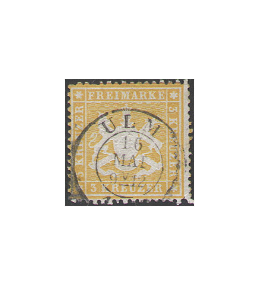 Wrttemberg                    Nr. 17 ya gestempelt geprft