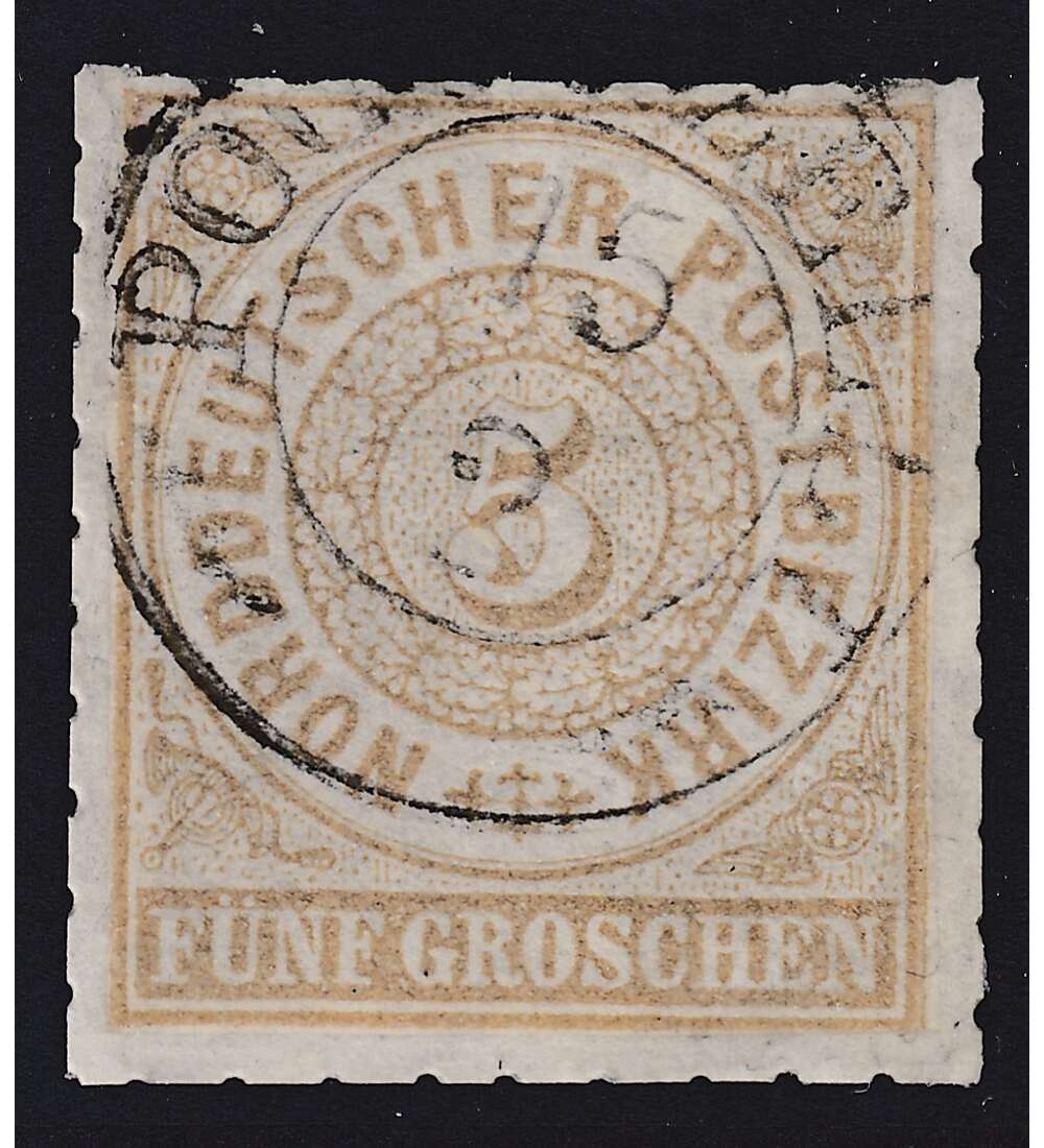   Norddeutscher Postbezirk Nr. 6 x gestempelt