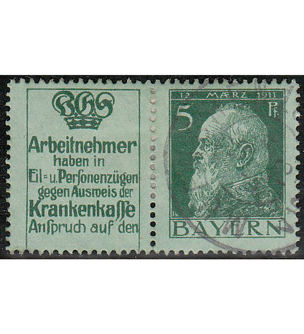 Bayern W 1.37 gestempelt