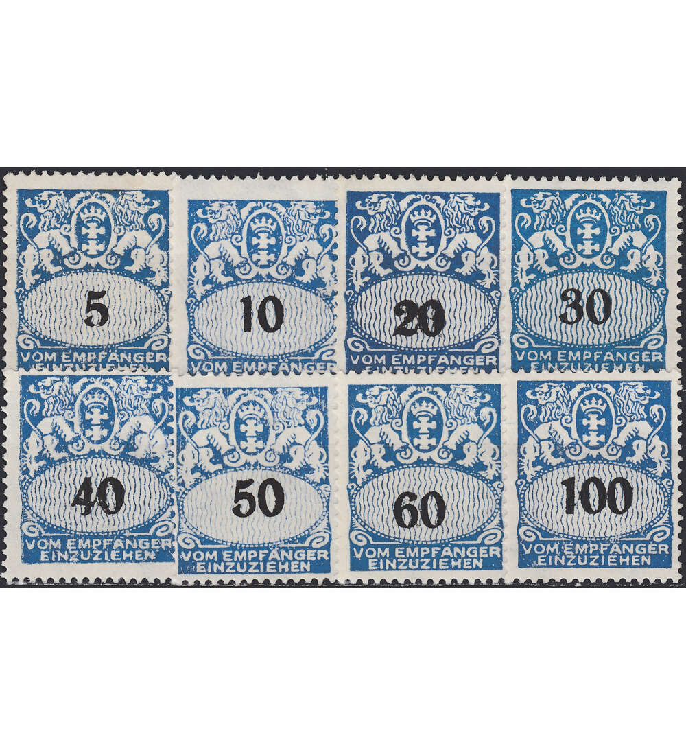 Danzig Porto Nr. 30-37