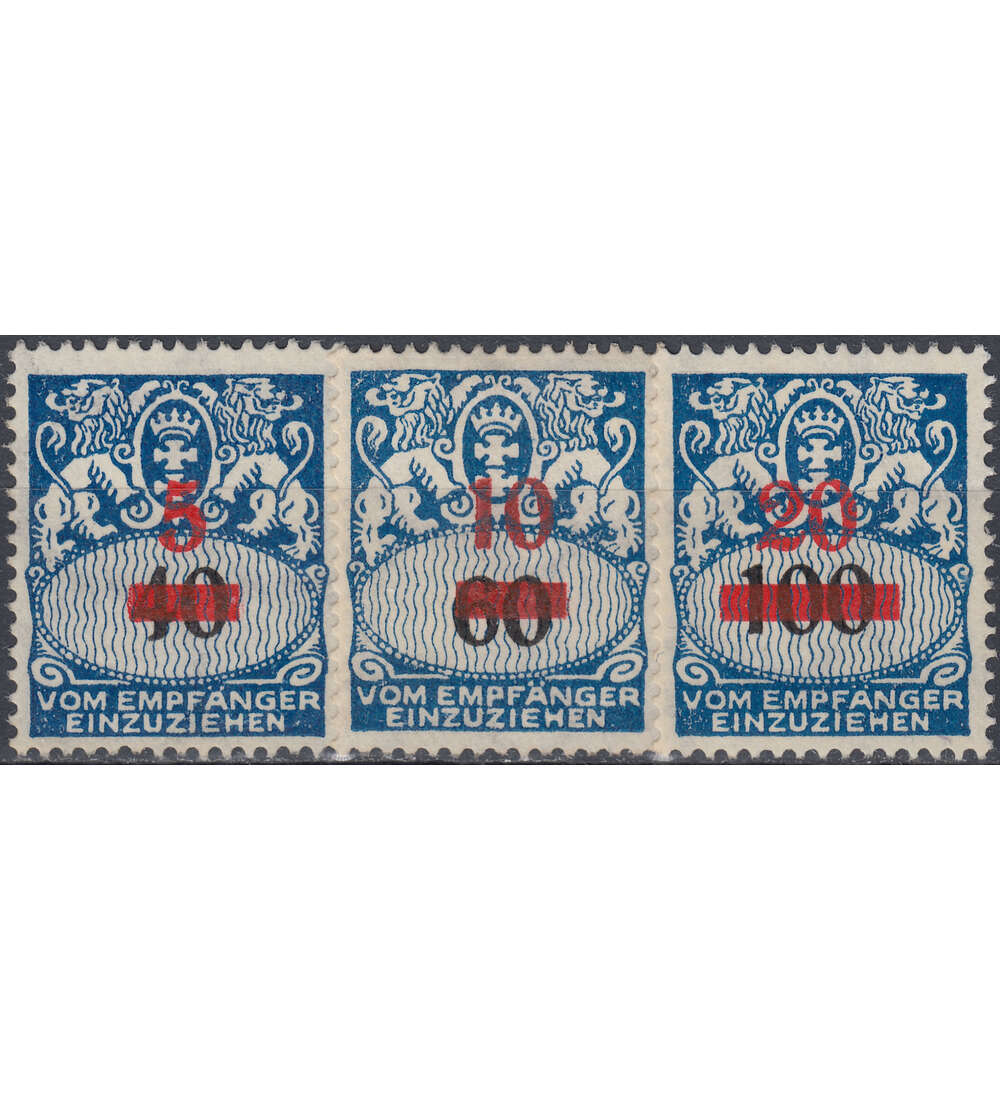 Danzig Porto Nr. 40-42